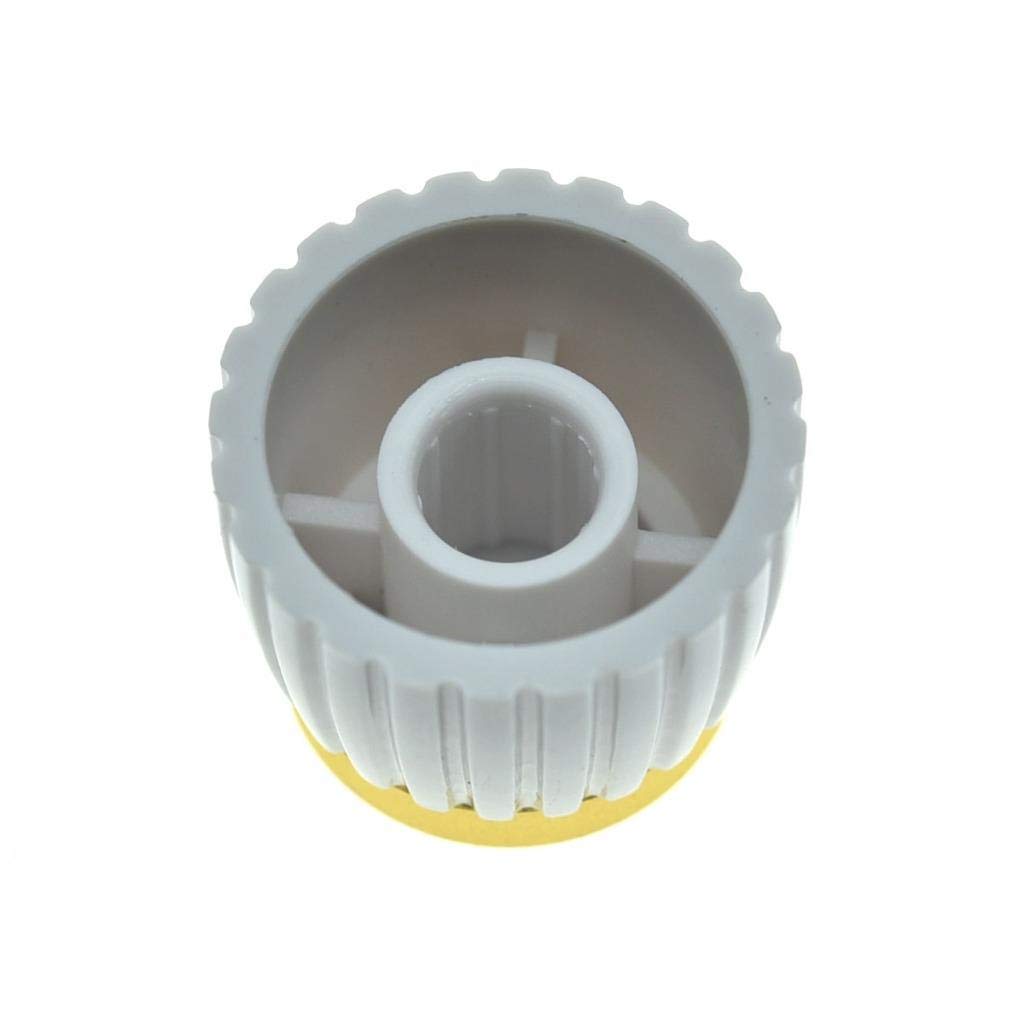 KAISH 10pcs Guitar AMP Amplifier Push on fit Knobs White with Gold Cap for Marshall Amplifiers with 6mm diameter Pots